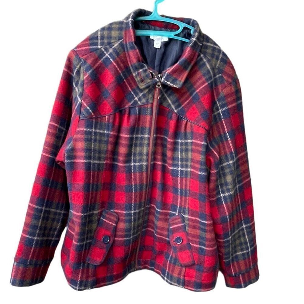 Relativity size 2X wool blend lined jacket.